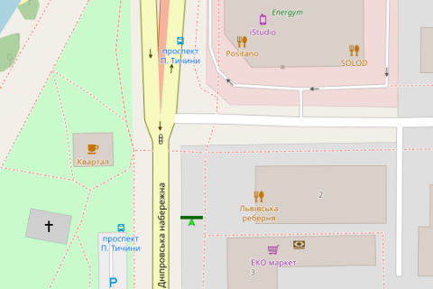 Scrolller, Scroll A in Kyiv, 2.3x3.14  Дніпровська наб., №3 "ТРЦ Silver Breeze" - Павла Тичини просп. (направл. Мост Патона) - 51682 scheme