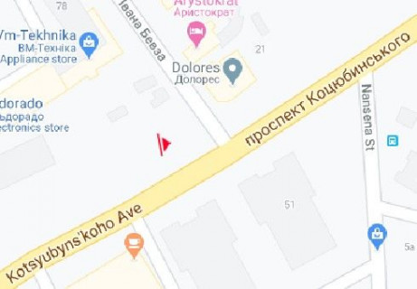 Scrolller, Scroll A in Vinnytsia, 2.3x3.14  Коцюбинського просп. - Бевза Івана вул. - 654636 scheme