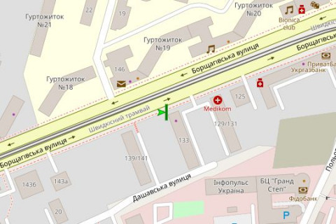 Scrolller, Scroll A in Kyiv, 2.3x3.14  Борщагівська вул., 133 - 44582 scheme