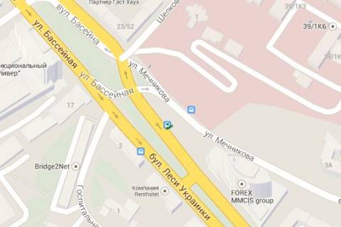 Non-Standard B in Kyiv, 1.2x1.8  Лесі Українки бульв., 1  (бізнес центр "Парус")_зупинка громадського транспорту (у напрямку  Лесі Українки пл.) scheme