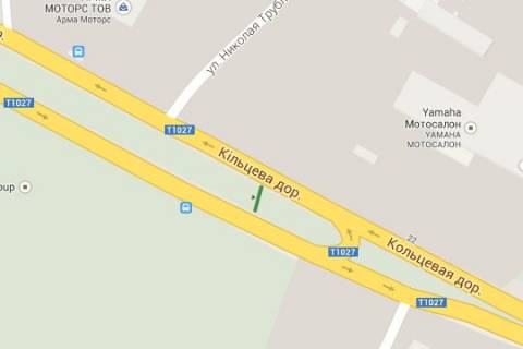 Billboard A in Kyiv, 5x12  Velika Kil'ceva doroga, : STO "Skania"  (u napramku  Odes'koi plosi) scheme