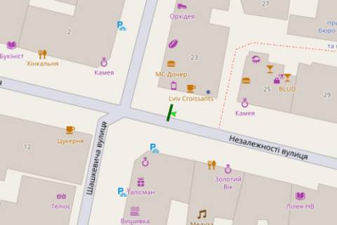 Citylight B in Ivano-Frankivsk, 1.2x1.8  Nezaleznosti st., 23 scheme