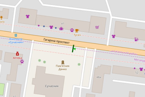 Backlight B in Krivy Rig, 1.2x1.8  Gagarina prosp., 48 scheme