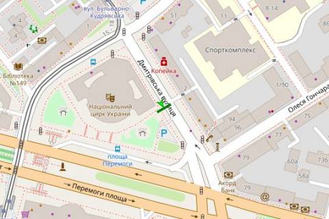 Citylight A in Kyiv, 1.2x1.8  Dmitrivs'ka st., neparna storona, zup. <<plosa Peremogi>> (1) scheme