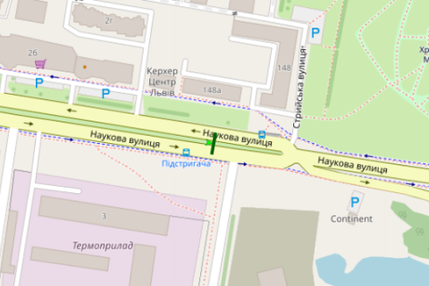 Scrolller, Scroll A in Lviv, 2.3x3.14  Наукова вул., 3 (до вул. Стрийська) - 665099 scheme