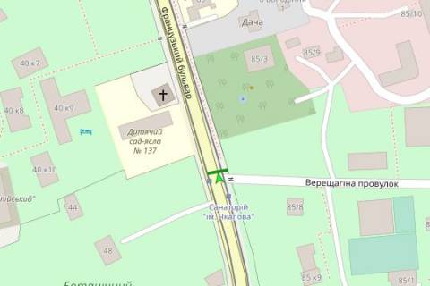 Scrolller, Scroll A in Odessa Francuz'kij bul'v., san. "Ckalova" - 272036 scheme