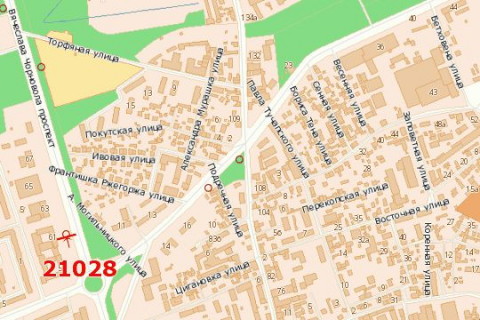 Billboard B in Vasylivka Vaceslava Cornovola prosp., 61 (vid centru) scheme