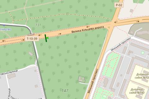 Billboard B in Kyiv, 3x6  Velika Kil'ceva doroga, 450m do perehr. z Minskim prosp. (u napramku Gostomel'skogo sose) scheme