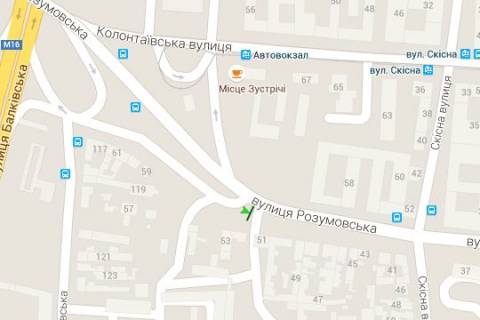 Billboard A in Odessa, 3x6  Rozumovs'ka st., 51 (Avtovokzal) scheme