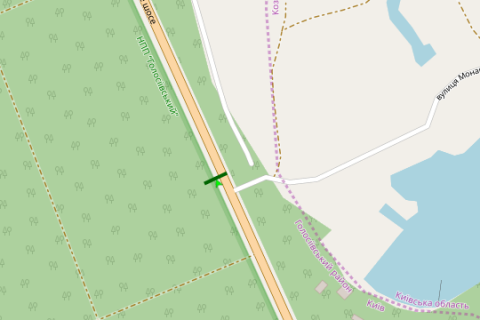 Billboard B in Vasylivka, 3x6  Stolicne sose, 100 metriv do povorotu st.Monasins'ka (ozdorovcij kompleks "BASTA") (v napramku Kieva) scheme