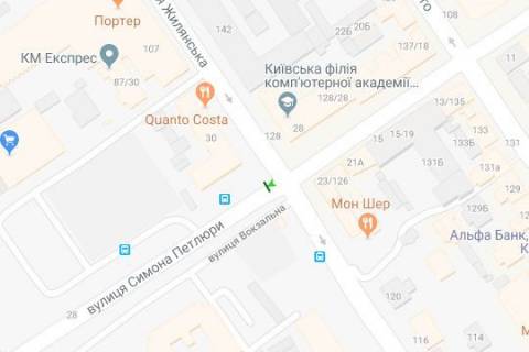 Citylight A in Kyiv, 1.2x1.8  Simona Petluri st., 30  (No1) scheme