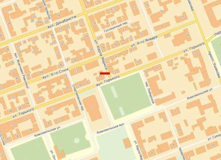 Citylight B in Kherson, 1.2x1.8  Pot'omkins'kaa st. - Girs'kogo st., 14 scheme