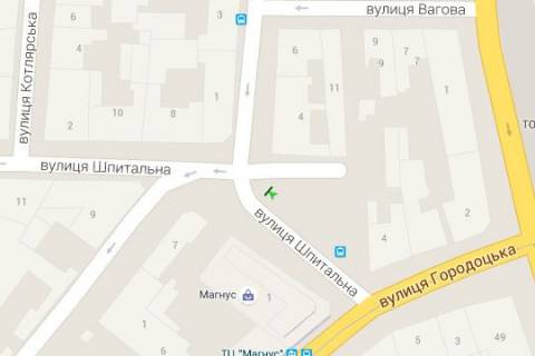 Citylight A in Lviv, 1.2x1.8  Spital'na st., 1 scheme