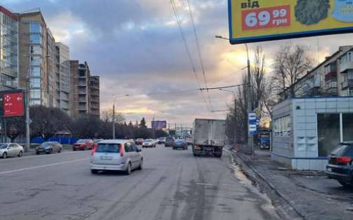 Billboard B in Poltava, 3x6  Evropejs'ka st. - Avtobazivs'ka st. Photo 1