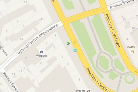 Backlight A in Lviv, 1.2x1.8  Svobodi prosp., 7 scheme