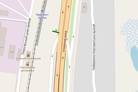 Billboard A in Kyiv, 5x12  Stolicne sose - Nauki prosp. (u napramku Konca-Zaspi) scheme