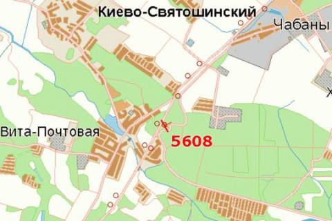 Billboard B in Vita-Poshtova, 5x12  Kiiv - Odesa, 08km+100m do  Kieva (zliva, u napramku  Odesi) scheme