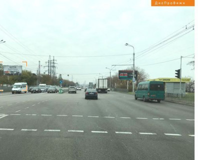 Billboard B in Dnipro (Dnipropetrovsk), 3x6  Набережна Заводська вул. - Павлова вул. Photo 1