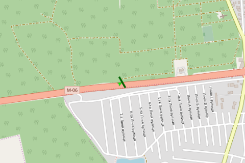 Billboard B in Parking, 5x12  Kiiv - Zitomir, 09km+650m (u napramku Kieva) scheme