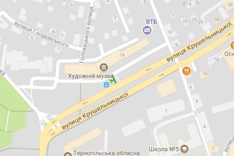 Billboard B in Ternopil, 3x6  Krusel'nic'koi st., 1-a scheme