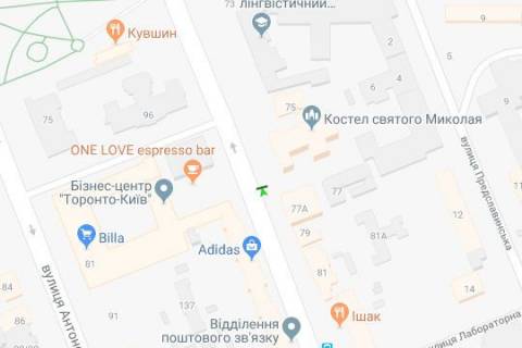 Citylight A in Kyiv, 1.2x1.8  Velika Vasil'kivs'ka st., 75  scheme