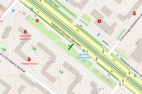 Prismatron, Prism A in Vasylivka Cervonoi Kalini prosp., 44 (prizma) - 424460 scheme