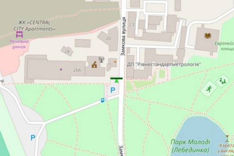 Billboard B in Rivne, 3x6  Zamkova st., 24 scheme