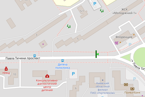 Billboard A in Vasylivka, 3x6  Pavla Ticini prosp., 7 scheme