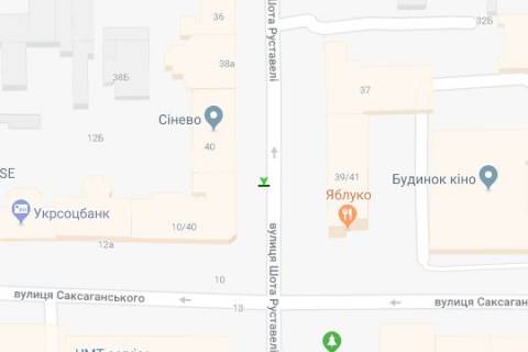 Citylight B in Vasylivka, 1.2x1.8  Sota Rustaveli st., 40  scheme