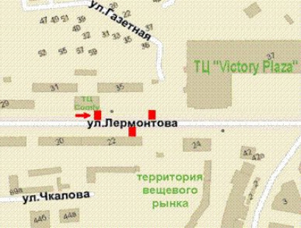 Backlight B in Krivy Rig, 1.2x1.8  Lermontova st., 33 scheme