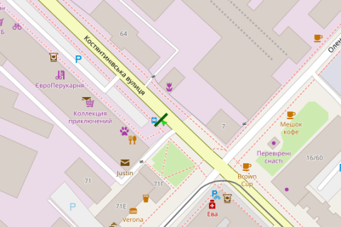 Citylight B in Vasylivka Kostantinivs'ka st., 62 scheme