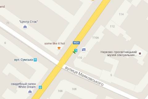 Non-Standard B in Kharkiv, 1.2x1.8  Сумська вул., 110 (зупинка) scheme