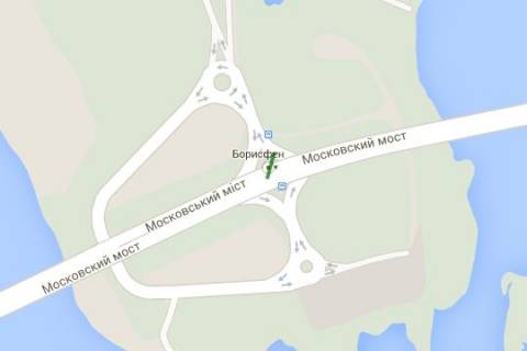 Billboard A in Vasylivka, 5x12  Suhevica Romana prosp. (Generala Vatutina prosp.), : park Druzbi narodiv; Moskovs'kij mist (v naav. st.metro "Petrivka") scheme