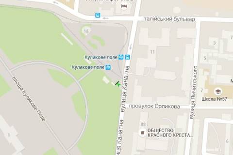 Backlight B in Odessa, 1.2x1.8  Kanatna st. - Kulikove pole pl., No1 scheme