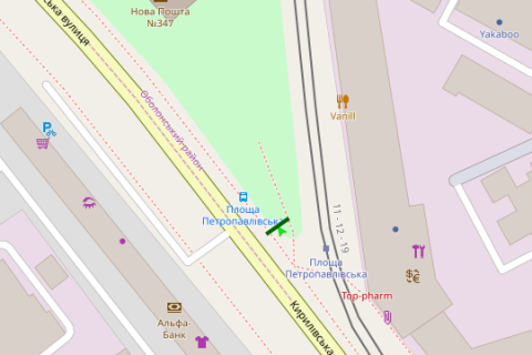 Prismatron, Prism A in Kyiv, 3x6  Kirilivs'ka st., 160 - 273957 scheme