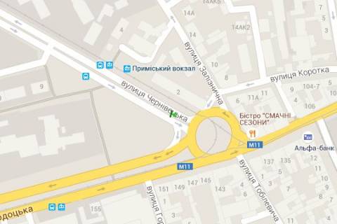 Citylight A in Lviv Cernivec'ka st., 2 - Gorodoc'ka st. scheme