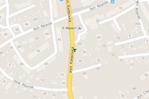 Backlight A in Vinnytsia, 1.2x1.8  Kiivs'ka st., 38 scheme