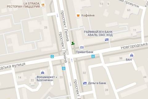 Citylight B in Kharkiv, 1.2x1.8  Nauki prosp. (Lenina prosp.) - Novgorods'ka st., (zupinka) No1 scheme