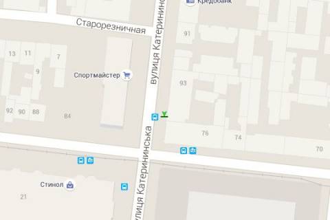 Citylight B in Odessa, 1.2x1.8  Ekaterinins'ka st., 88/90 - Pantelejmonivs'ka st. scheme