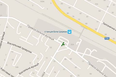 Billboard A in Bila Tserkva, 3x6  Privokzal'na st. - Olesa Goncara st. (60-ricca Zovtna st.) scheme