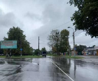 Billboard A in Sumi, 3x6  Stepana Banderi st. (Baumana st.), 10 - Lepehivs'ka st. Photo 1