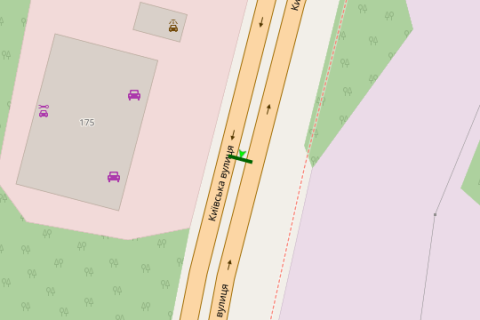 Prismatron, Prism A in Vinnytsia, 3x6  Київська вул., 175 (в'їзд в місто з боку Києва, призма) - 660670 scheme