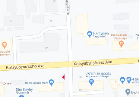 Scrolller, Scroll A in Vinnytsia, 2.3x3.14  Коцюбинського просп., 29 - Олександра Довженка вул. (Ленінградська вул.) - 663442 scheme