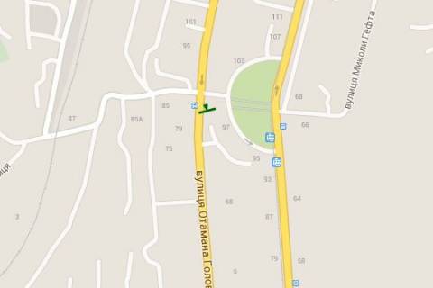 Billboard A in Odessa, 3x6  Atamana Golovatogo st., 81 scheme