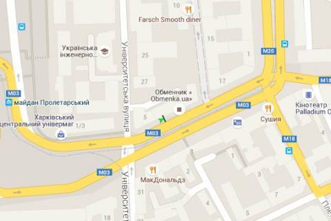 Citylight B in Kharkiv Rozi Luksemburg pl. (Pavlivs'ka pl.), 5 scheme