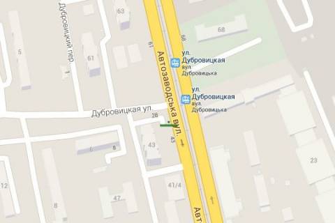 Billboard A in Kyiv, 3x6  Avtozavods'ka st., 43 - Dubrovic'ka st. (u napramku  Lugovoi st.) scheme
