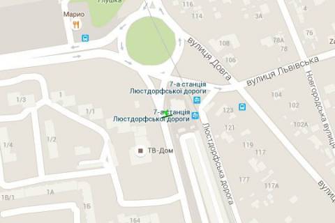 Billboard B in Odessa, 3x6  Lustdorfs'ka doroga, 162 scheme