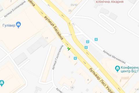 Citylight A in Kyiv, 1.2x1.8  Lesi Ukrainki bul'v., 2 scheme