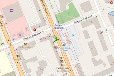 Backlight B in Kyiv, 2.3x3.14  Velika Vasil'kivs'ka st., 116 scheme