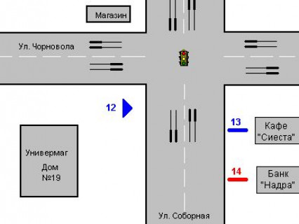 Backlight A in Rivne, 1.2x1.8  Soborna st., 14-a scheme